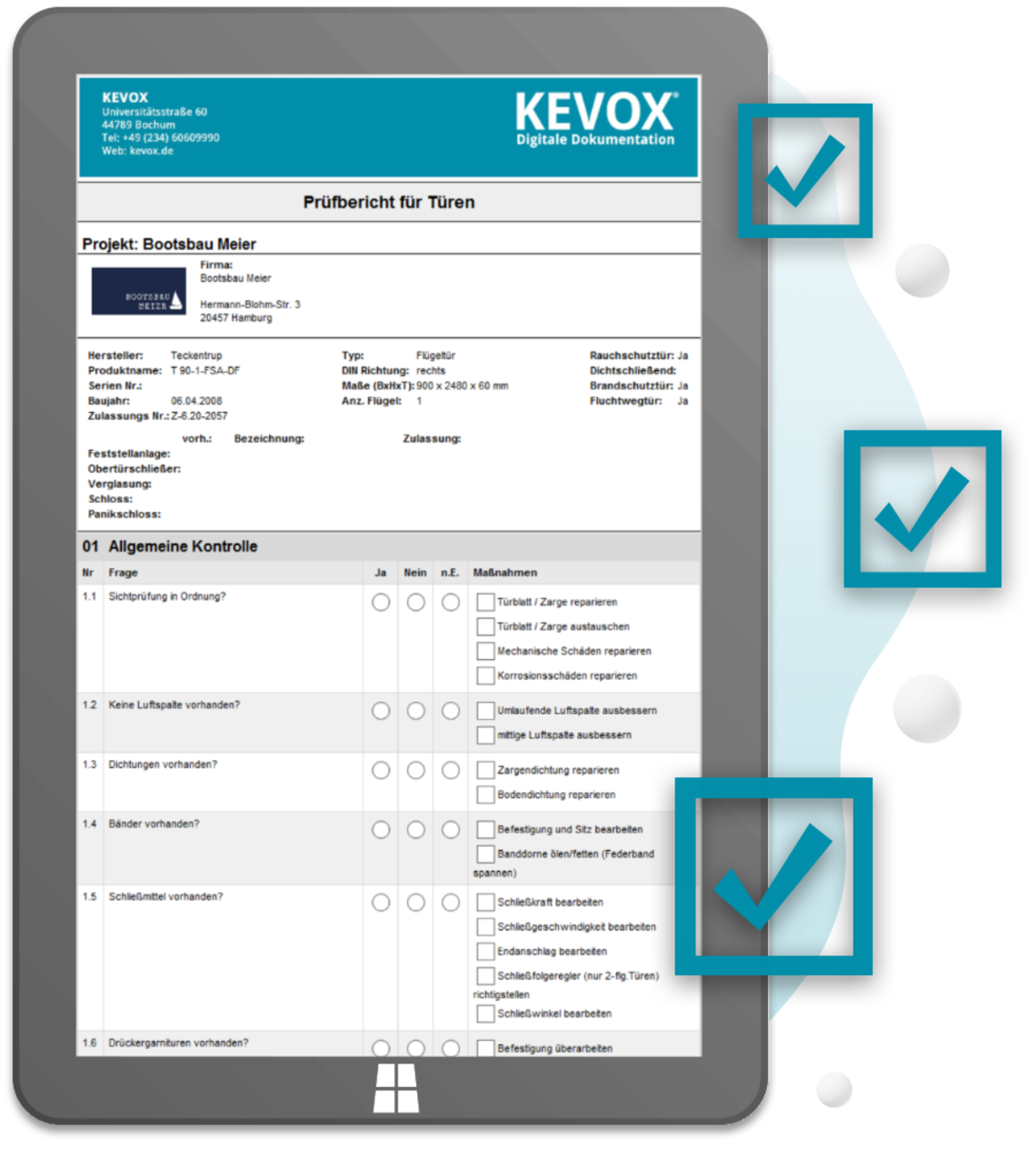 digitale Formulare in KEVOX MANAGEMENT ausfülllen